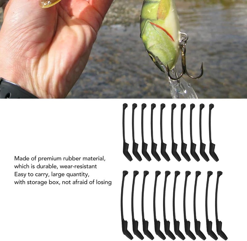 woobles Fishing Hooks Rubber Sleeves, 40pcs Anti Rigs Sleeves Fishhook, Non Slip D Rig Carp Hooks Sleeves for Outdoor Fishing, Fishing Tackle Accessories Tools - Image 3